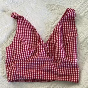 Gingham Crop Top